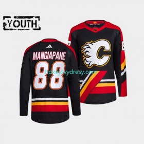 Dětské Hokejový Dres Calgary Flames Andrew Mangiapane 88 Adidas 2022-2023 Reverse Retro Černá Authentic